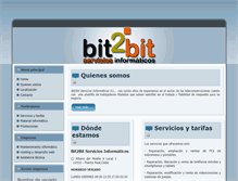 Tablet Screenshot of bit2bit-sistemas.net